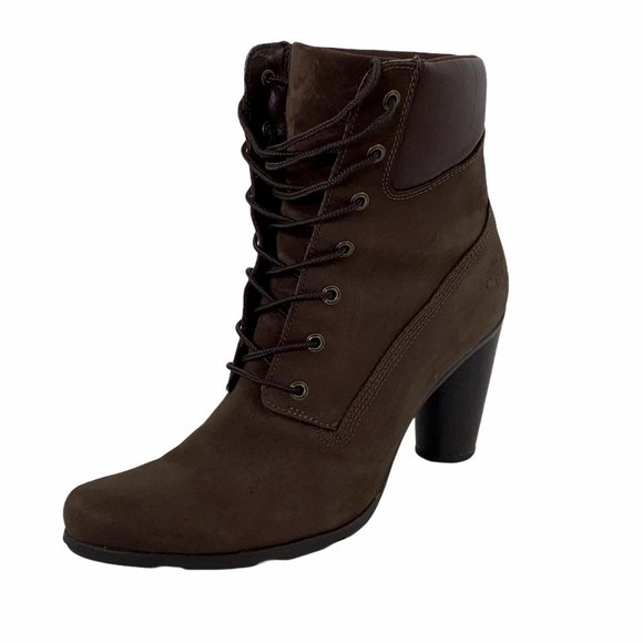 Timberland Glancy Brown Leather Ankle Boot 9.5 - Picture 1 of 11